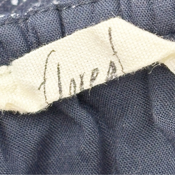 ANTHROPOLOGIE FLOREAT Women’s Blue Silver STARLIT Off Shoulder Blouse Top Sz XS - Picture 11 of 15